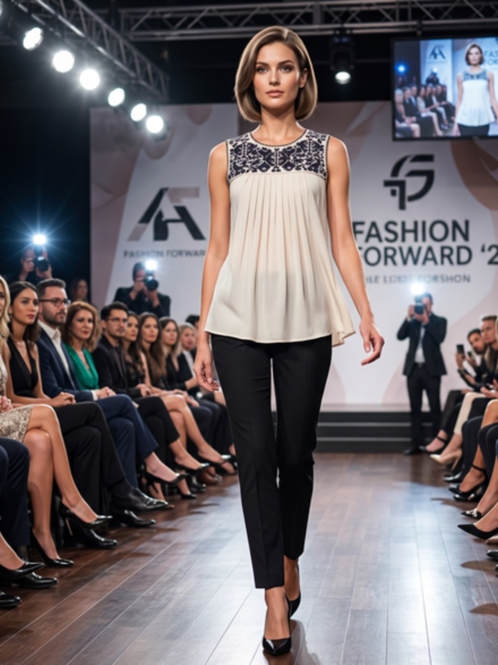 Banana Republic Silk Embroidered Top